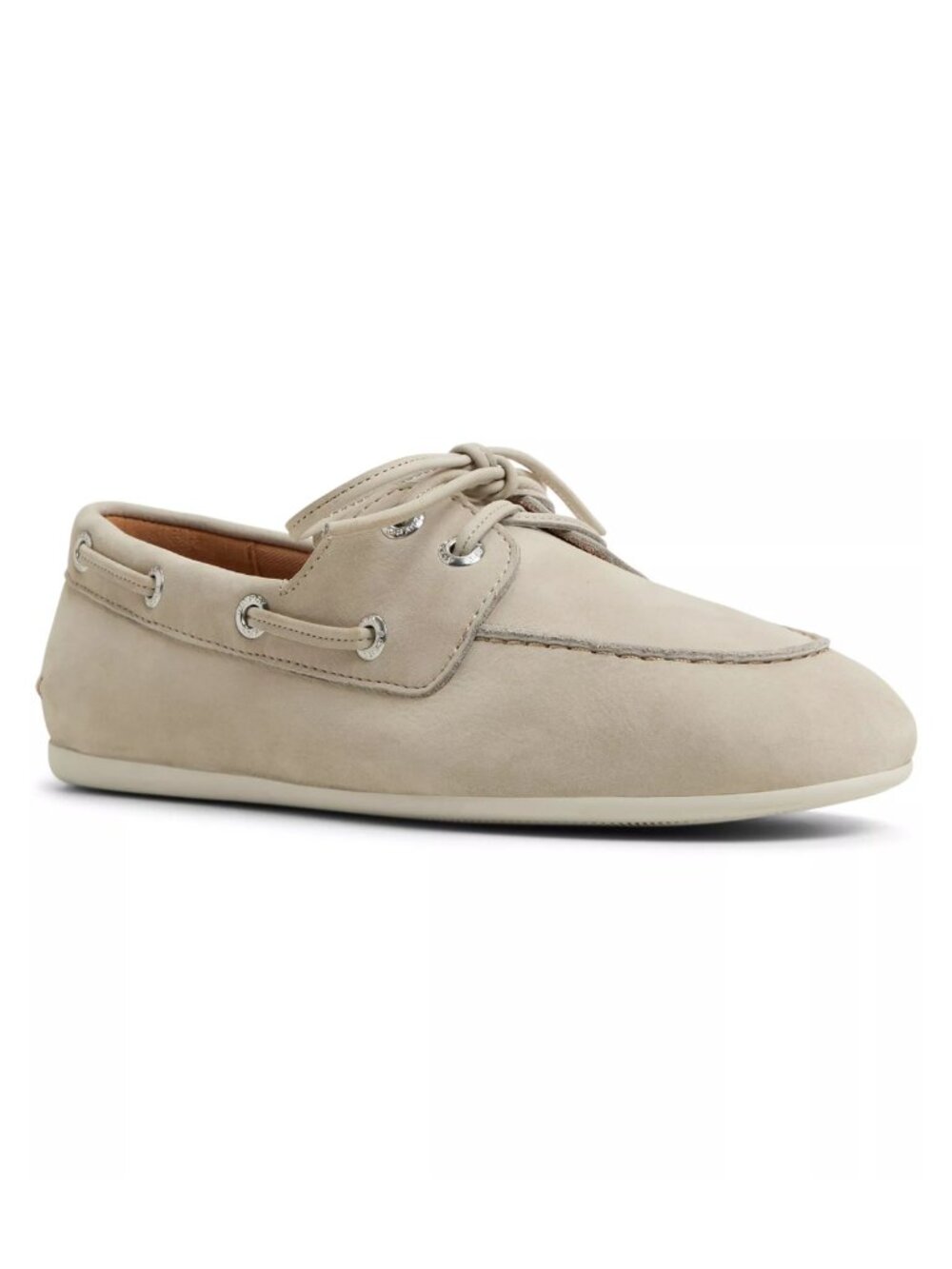 Sperry Top-Sider Slim Leather Boat Shoes Light Grey Women’s Size 7.5 M NWT